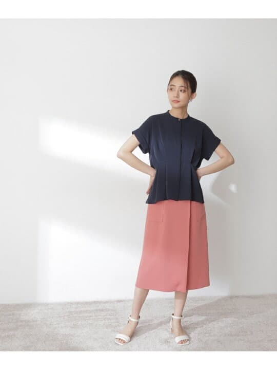 ブルベ夏服 フォーマルミディ丈スカート